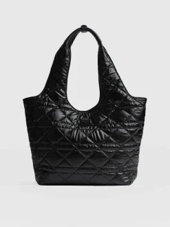 New Saint and Sofia Stella Shoulder Tote Bag - Gloss Black