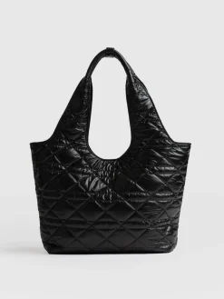 New Saint and Sofia Stella Shoulder Tote Bag - Gloss Black