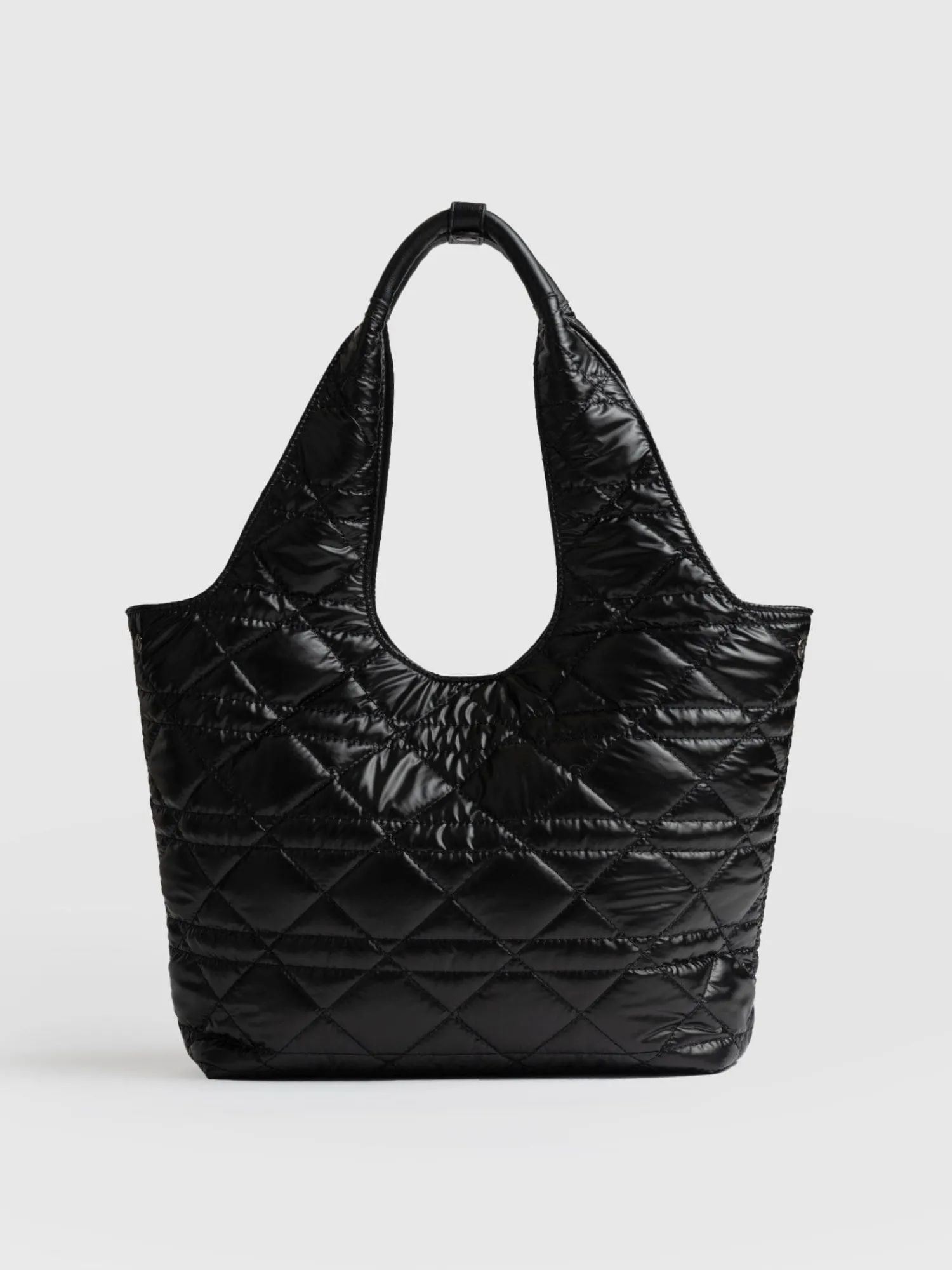 New Saint and Sofia Stella Shoulder Tote Bag - Gloss Black