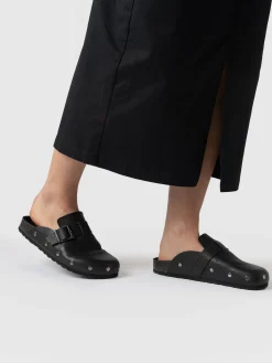 Discount Saint and Sofia Studded Clogs - Black