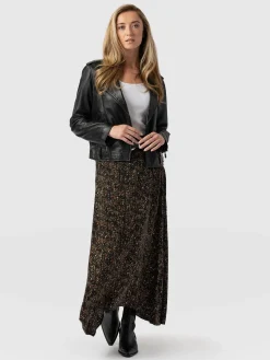 New Saint and Sofia Sutton Skirt - Ditsy Leopard