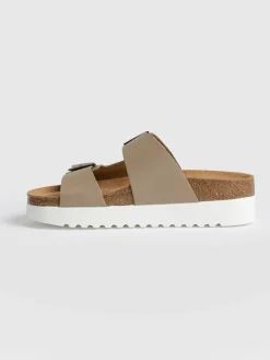 Discount Saint and Sofia Sutton Slide - Taupe