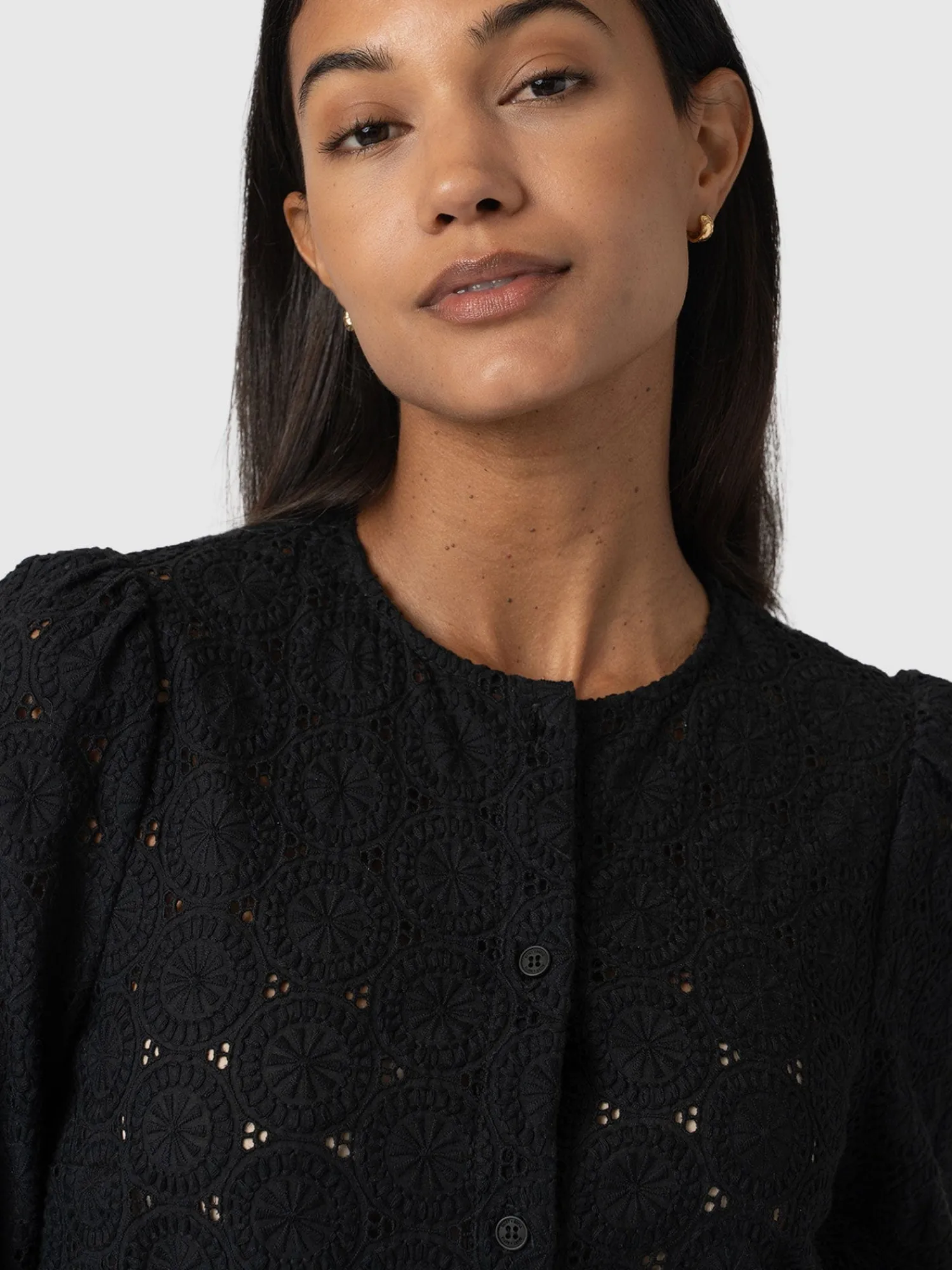 Best Saint and Sofia Tabitha Blouse - Black Broderie