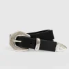 New Saint and Sofia Western Belt - Black