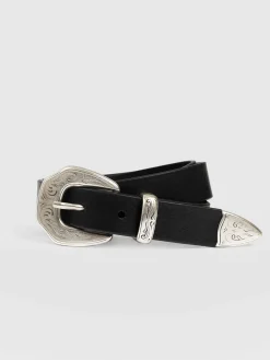New Saint and Sofia Western Belt - Black