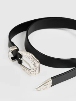 New Saint and Sofia Western Belt - Black