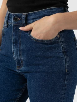 Sale Saint and Sofia Wide Leg Jean - Mid Blue