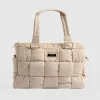 Best Saint and Sofia Woven Duffle Bag - Cream
