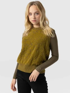 Outlet Saint and Sofia Wren Sleeveless Knit - Olive